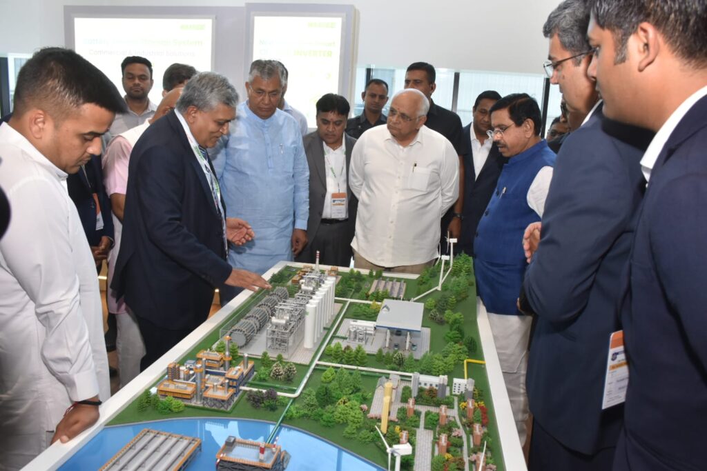 (Big Boost for India's Clean Energy Sector as Waaree Launches Mega Solar Cell Plant in Gujarat; Picture is taken from Harsh Sanghavi's X post.)