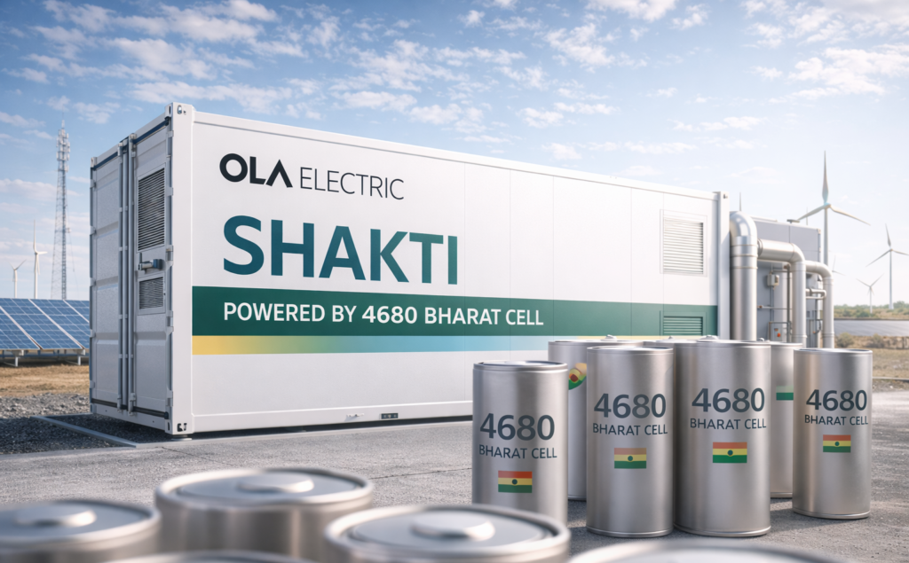 Ola Electric Launches Shakti in 2026: Scaling 4680 Bharat Cell Platform for Energy Storage