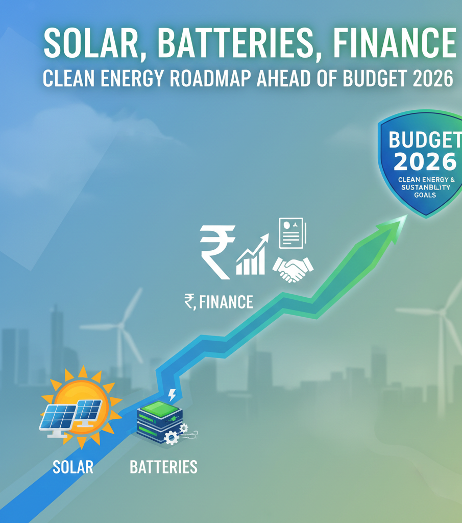 Solar, Batteries, Finance: Clean Energy Roadmap Ahead of Budget 2026