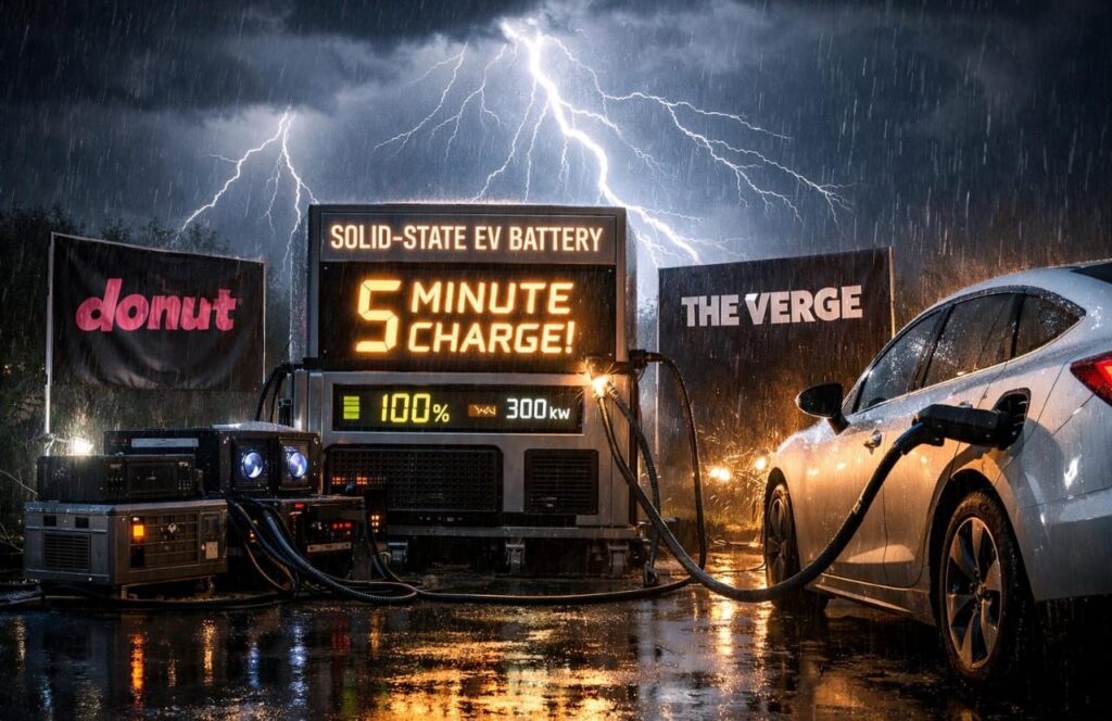Donut Lab & Verge Claim First Solid-State EV Battery with 5-Minute Charging!
